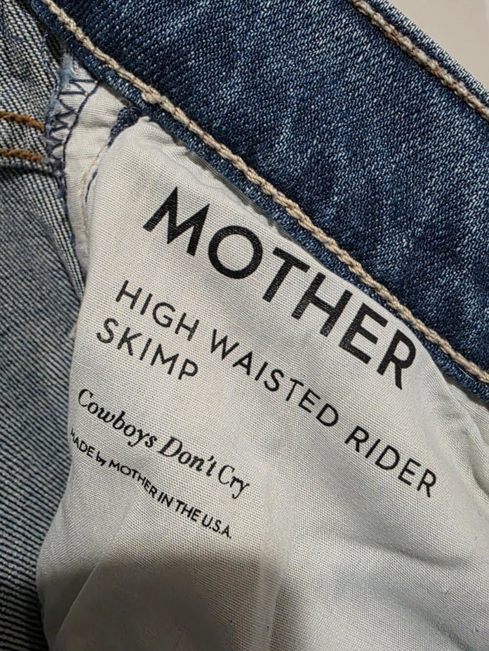 Mother High Waisted Rider Skimp - Picture 6 of 12